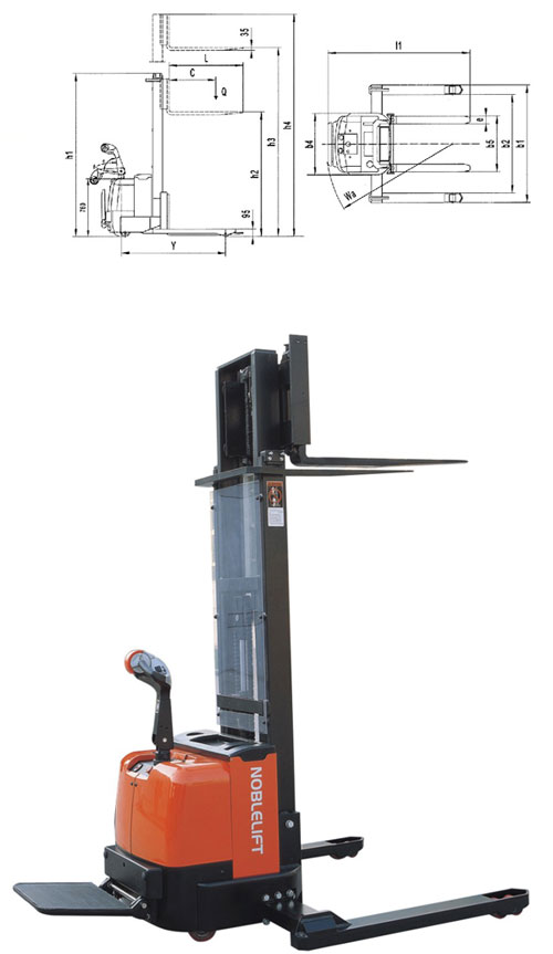 浙江諾力全電動堆高車--CS1232UI/UII(-FFL) CS1232UI/UII(-FFL)