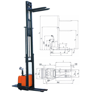 CS15系列三節(jié)門架全電動(dòng)堆高車 CS15系列三節(jié)門架全電動(dòng)堆高車